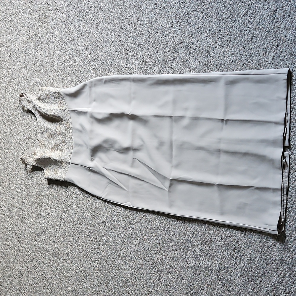 Patra Cream and Tan Long Dress